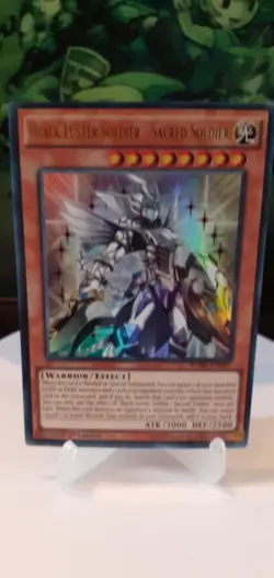 Black Luster Soldier - Sacred Soldier ULTRA RARE 1st Ed VLP BOSH-EN097 - Image 2