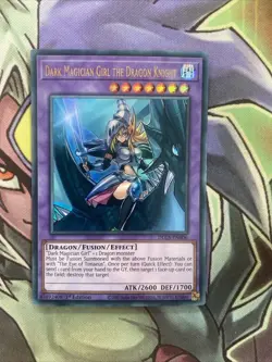 DLCS-EN006 Dark Magician Girl The Dragon Knight Ultra 1st Edition NM Yugioh Card - Image 1