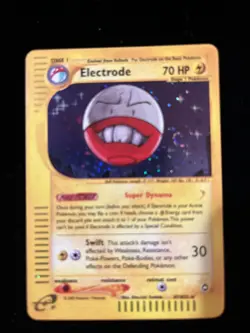 PokÃ©mon TCG Electrode Aquapolis Holo Card H7/H32 Rare - Image 1