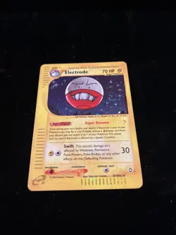 PokÃ©mon TCG Electrode Aquapolis Holo Card H7/H32 Rare - Image 2