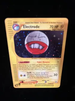 PokÃ©mon TCG Electrode Aquapolis Holo Card H7/H32 Rare - Image 3