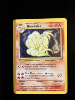 PokÃ©mon TCG Ninetales Holo Rare Card 12/102 Base Set 1999 Mint/Nm Condition - Image 1