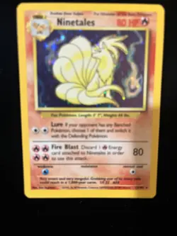 PokÃ©mon TCG Ninetales Holo Rare Card 12/102 Base Set 1999 Mint/Nm Condition - Image 11