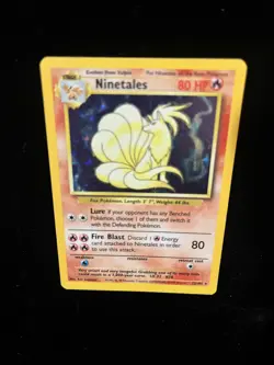 PokÃ©mon TCG Ninetales Holo Rare Card 12/102 Base Set 1999 Mint/Nm Condition - Image 13