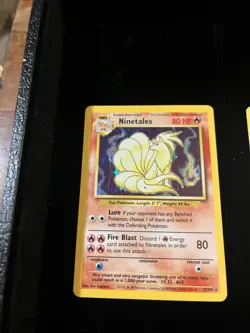 PokÃ©mon TCG Ninetales Holo Rare Card 12/102 Base Set 1999 Mint/Nm Condition - Image 2