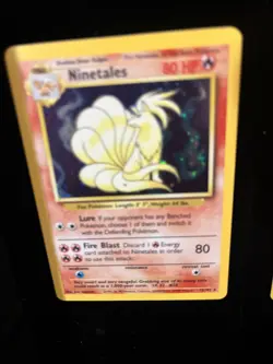 PokÃ©mon TCG Ninetales Holo Rare Card 12/102 Base Set 1999 Mint/Nm Condition - Image 3