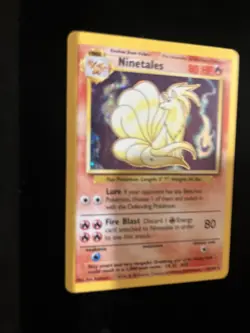 PokÃ©mon TCG Ninetales Holo Rare Card 12/102 Base Set 1999 Mint/Nm Condition - Image 4