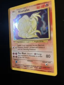 PokÃ©mon TCG Ninetales Holo Rare Card 12/102 Base Set 1999 Mint/Nm Condition - Image 5