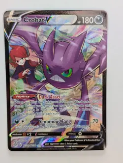 Crobat V - TG20/TG30 - Pokemon Lost Origins Trainer Gallery Ultra Rare Card NM - Image 1
