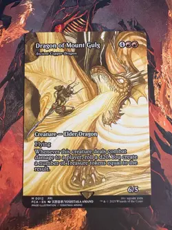 2025 MTG Final Fantasy Dragon Of Mount Gulg Ancient Copper Dragon Showcase #12 - Image 1