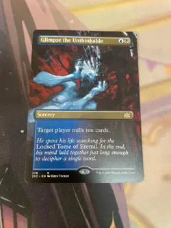 MTG - GLIMPSE THE UNTHINKABLE - RARE - BORDERLESS - DOUBLE MASTERS - NM - Image 1