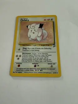 Clefairy Base Set 2 Holo Rare Pokemon Card 6/130 - Image 2