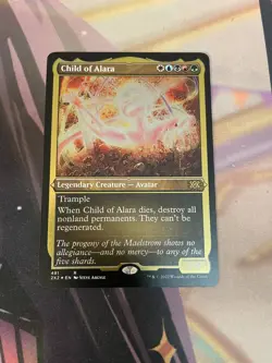 MTG - CHILD OF ALARA - RARE - ETCHED FOIL - DOUBLE MASTERS - NM - Image 1