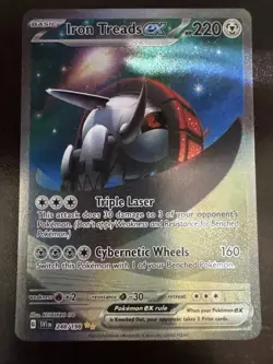 Iron Treads ex 248/198 Scarlet & Violet Base Set SIR HOLO Pokemon Card NM - Image 1