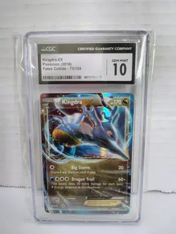 Kingdra EX Fates Collide Holo Card 73/124 Graded CGC 10 - PSA Pokemon (2016) - Image 3