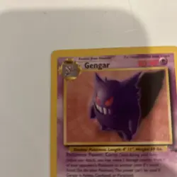 GENGAR Fossil Set 20/62 Rare Pokemon Card 1999 Non-Holo WOTC LP - Image 2