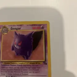 GENGAR Fossil Set 20/62 Rare Pokemon Card 1999 Non-Holo WOTC LP - Image 3