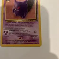 GENGAR Fossil Set 20/62 Rare Pokemon Card 1999 Non-Holo WOTC LP - Image 4