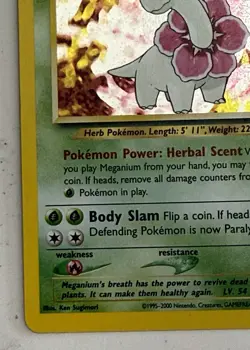Meganium 10/111 LP/ MP  Neo Genesis Pokemon Card Holo Rare - Image 6