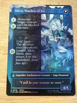 Jill, Shiva's Dominant Final Fantasy MTG NM Borderless SURGE FOIL - Image 2