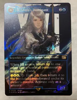 Jill, Shiva's Dominant Final Fantasy MTG NM Borderless SURGE FOIL - Image 1