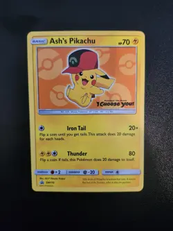 Sun & Moon Promos - Ash's Pikachu (SM109, SM110, SM113, SM114) - 4 cards - Image 4
