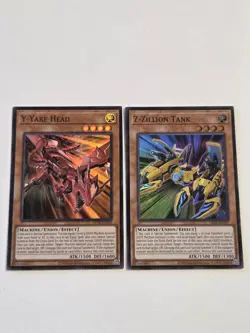 Y-Yare Head OP28-EN006 + Z-Zillon Tank OP28-EN007 Super Rare Yugioh Set Mint - Image 1