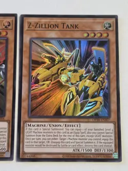 Y-Yare Head OP28-EN006 + Z-Zillon Tank OP28-EN007 Super Rare Yugioh Set Mint - Image 3