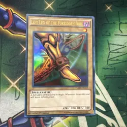 Yugioh! Left Leg of the Forbidden One YGLD-ENA19 Ultra Rare 1st Edition NM - Image 1