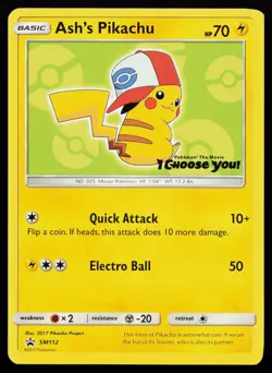 Ash's Pikachu SM112 "I Choose You" Promo SM Promos Pokémon Card - Image 3