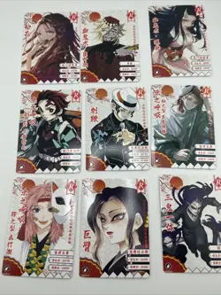 Anime Shiny and Regular Demon Slayer Card Lot SR, SSR, R, LR, GR, Commons - Image 7