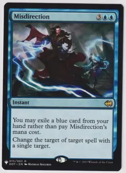 MTG 1X Misdirection X1 Mystery Booster/The List Duel Decks Magic - NM/MT - Image 1