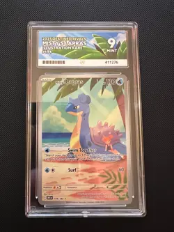 Misty's Lapras  194/182 Pokemon Destined Rivals Illustration Rare ACE 9 MINT - Image 1