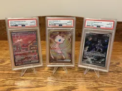 151 Pokemon Mew & Mewtwo SVP EN 51 52 Gold 205 UPC 3 Card Promo - PSA 10 - Image 3
