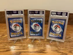 151 Pokemon Mew & Mewtwo SVP EN 51 52 Gold 205 UPC 3 Card Promo - PSA 10 - Image 4