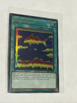 YuGiOh Fish Sonar LED9-EN020  1st Ed Rare Holo - Image 1