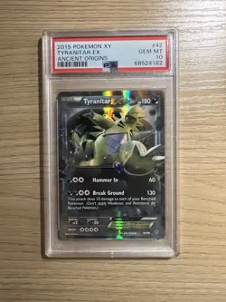 2015 Pokémon Ancient Origins #42 Tyranitar EX PSA 10 - Image 3