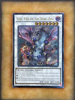 Yugioh Yazi, Evil of the Yang Zing NECH-EN051 Ultimate Rare 1st Ed LP - Image 1