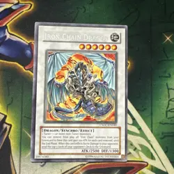 Yugioh! Iron Chain Dragon CSOC-EN040 Rare Unlimited NM - Image 1