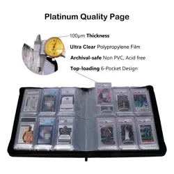 PSA Slab Binder, Holds 72 PSA Slabs, 6-Pocket Graded Card Binder for PSA, CGC... - Image 12