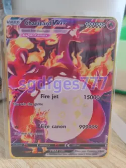 NEW Charizard VMAX 999999point Gold Metal Pokemon Card Collectible Gift - Image 1