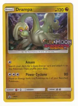Drampa SM21 Prerelease Sun and Moon Black Star Promo Pokemon TCG Card - Image 3