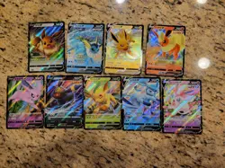 Pokemon Chinese Exclusive Gem Pack 2 CBB2C Eevee Eeveelution V 9 card set NM - Image 2
