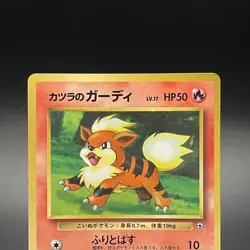 Blaine's Growlithe 058 CoroCoro Comics Glossy Promo Japanese Pokemon Card - LP - Image 27
