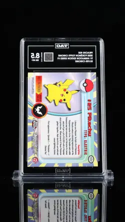 TAG 8.5 Pikachu #25 Chrome Topps TV Series 1 Holo Pokemon Card - Mint - Image 2