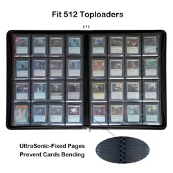 16-Pocket Toploader Binder, Holds 512 Toploaders 16 Pocket Top Loader Card St... - Image 11