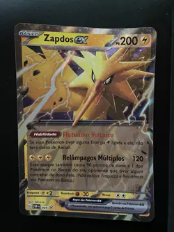 Pokemon  151 Promo Zapdos Jumbo Ex SVP 049 Brazilian Portuguese Card TCG - Image 4