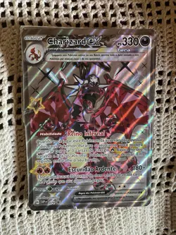 Charizard ex 074 Sv: Scarlet & Violet Promo Card JUMBO SIZE PORTUGUESE - Image 8