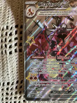Charizard ex 074 Sv: Scarlet & Violet Promo Card JUMBO SIZE PORTUGUESE - Image 9