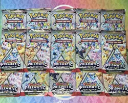 Pokemon Scarlet & Violet Prismatic Evolutions 10-Card Packs, Sealed - Image 1